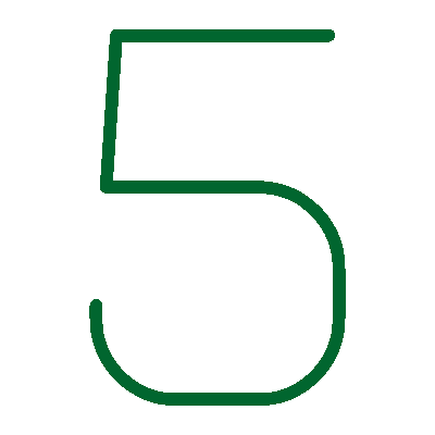 Wired outline 2431 number 5 hover draw