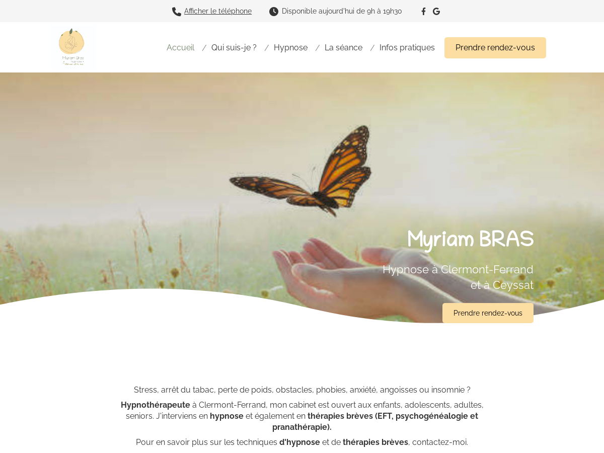 Exemple de site internet de Santé et Bien-être à Clermont-Ferrand