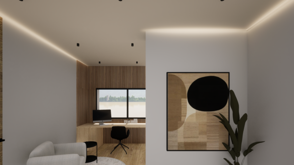 Conception et aménagement total d'une maison individuelle sur trois étages : le projet Luzarches