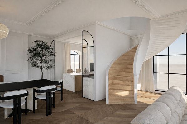 Projet Gaillon : Aménagement d'une maison en construction