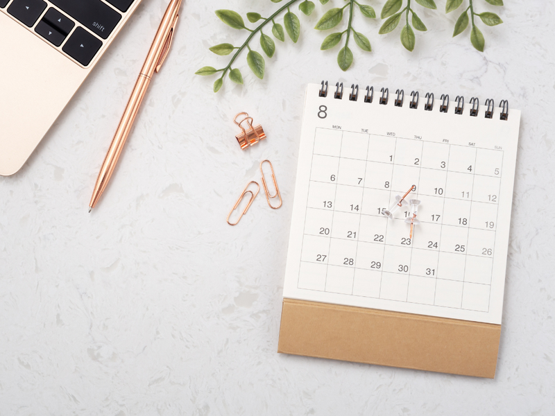 calendrier - conciergerie Annecy 