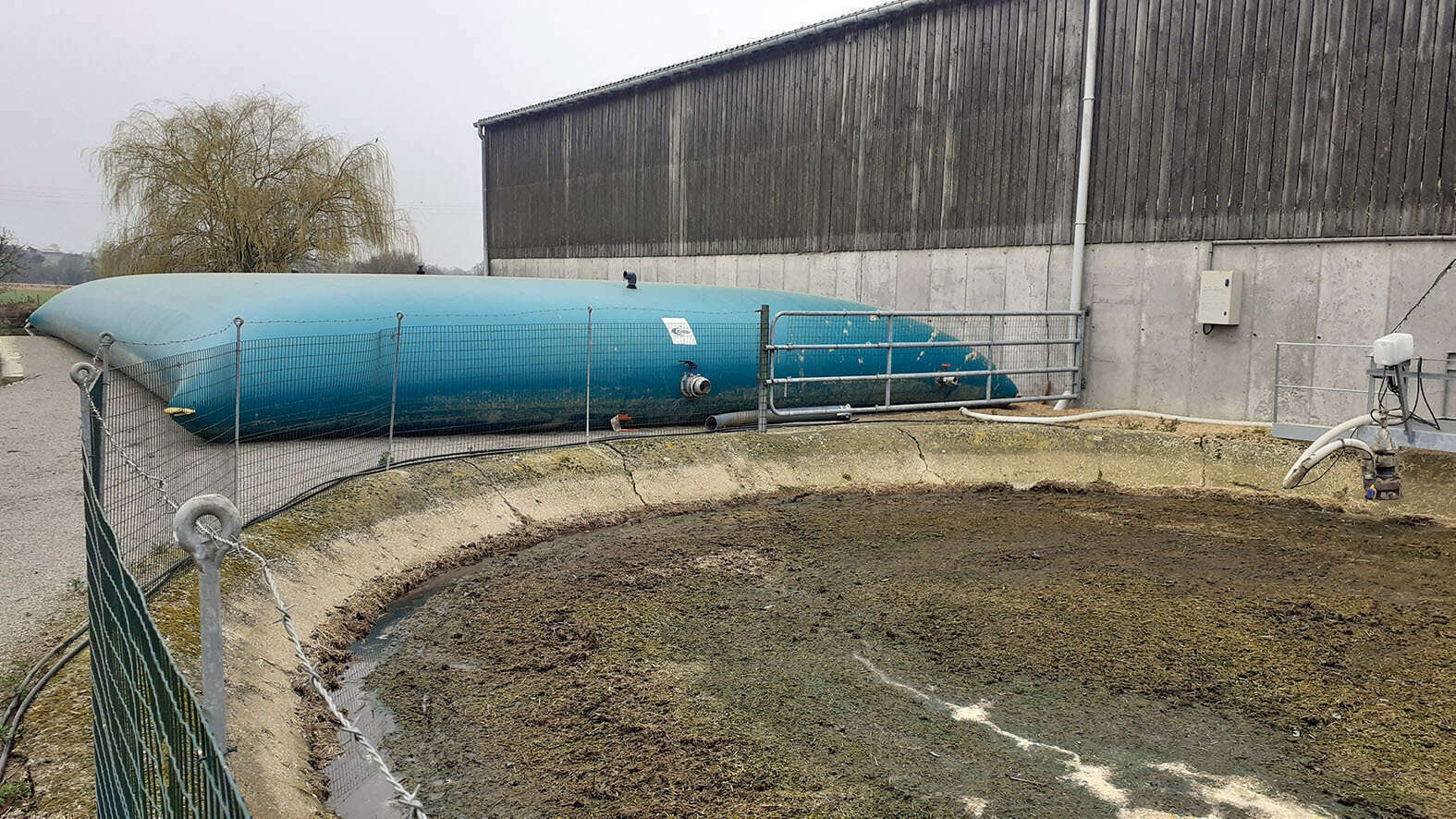 Réservoir souple pour le stockage de l'eau pour l'agriculture