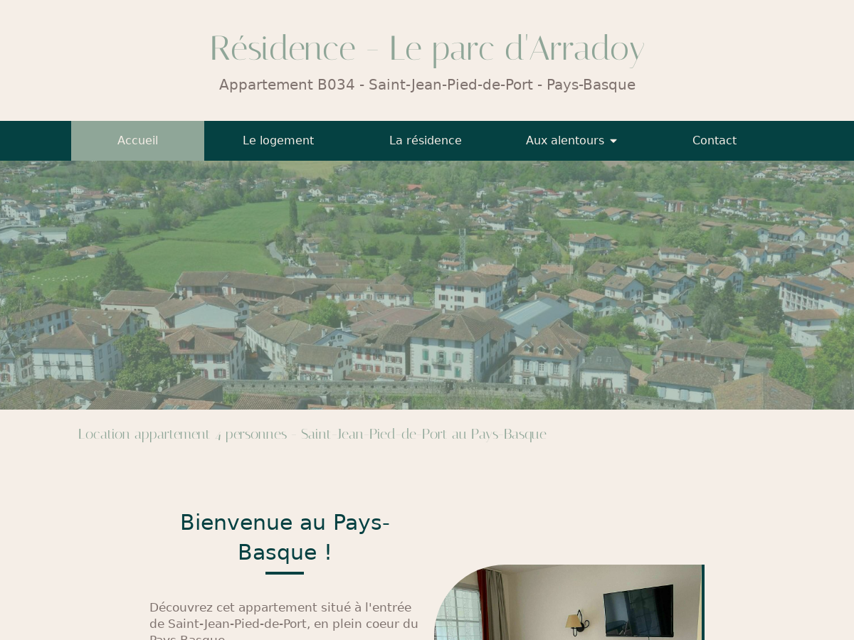 Exemple de site internet de Hôtel à Uhart-Cize