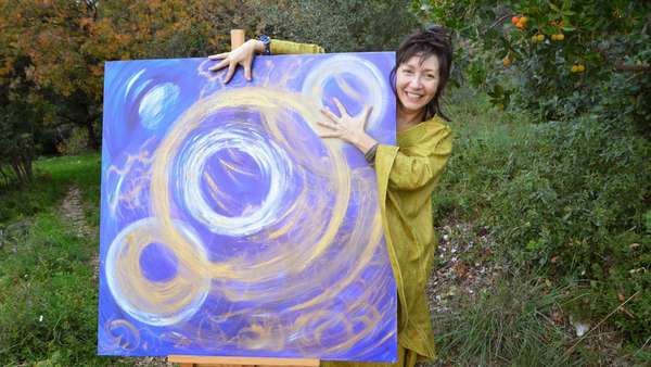 Atelier de peinture vibratoire-intuitive le 14  Avril 2018-.