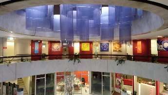 Exposition  Marie- Louise Cervantes   Peintre vibral - Sociéte Générale Marseille