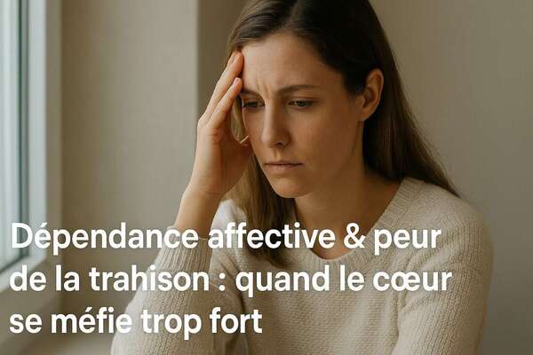  Dépendance affective & peur de la trahison : quand le cœur se méfie trop fort