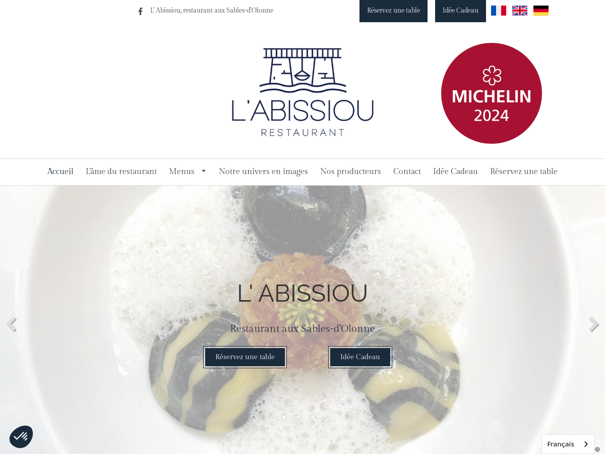 Exemple de site internet de Commerce de proximité à Sables-d'Olonne