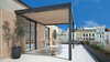 terrasse avec pergola bioclimatique et store banne
