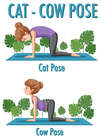 yoga chat vache
