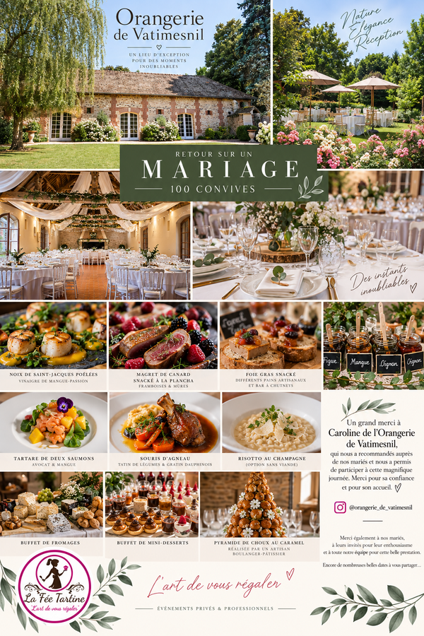 Mariage à l’Orangerie de Vatimesnil – La Fée Tartine