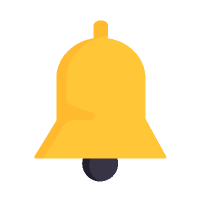 Wired flat 193 bell notification hover ring