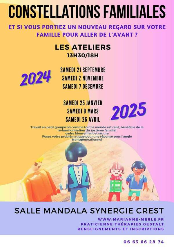 prochains ateliers de constellations familales...