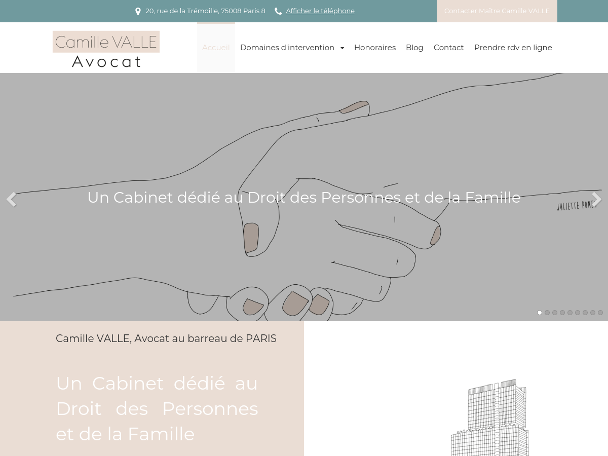 Exemple de site internet de  à Paris 8