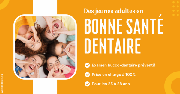 Des jeunes adultes en bonne santé dentaire 2