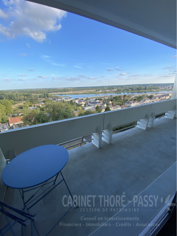 Studio meublé avec balcon et vue exceptionnelle sur la Loire