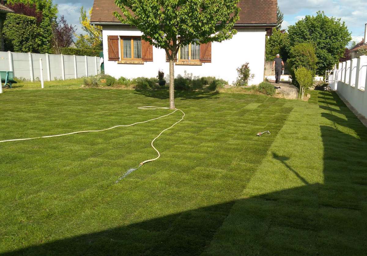 Pose de gazon en rouleau C&G ENTRETIEN