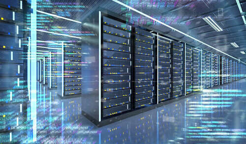 baies de stockage dans un data center