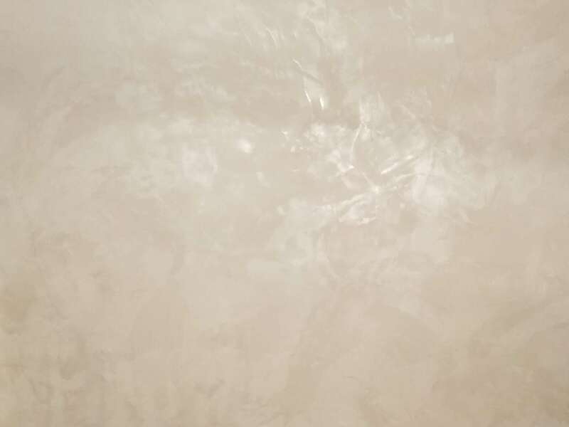 Enduit effet métallisé, couleur ivoire 