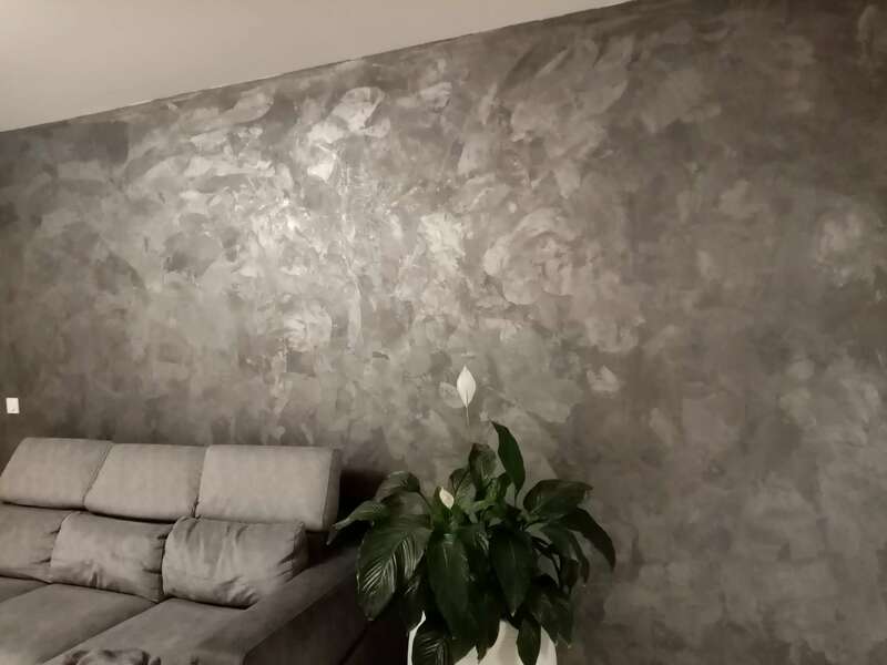 Enduit effet métallisé, couleur gris anthracite