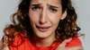 Scared woman
