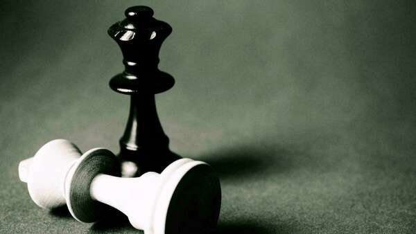 two pieces of a chess game