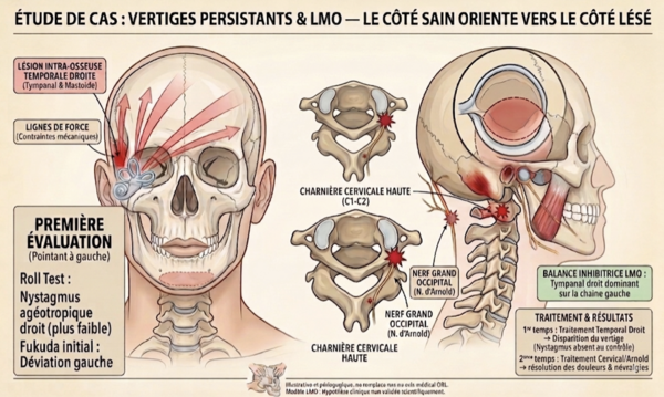 Vertiges persistants : quand le côté sain oriente vers le côté lésé