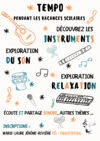 planning vacances scolaires cours musicothérapie adolescents Marie-Laure Jérôme Rivière