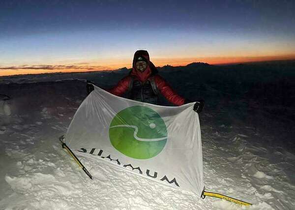un ironman au sommet du Mont-Blanc