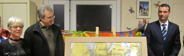 Vauville - La Ville donne un tableau aux Franciscaines