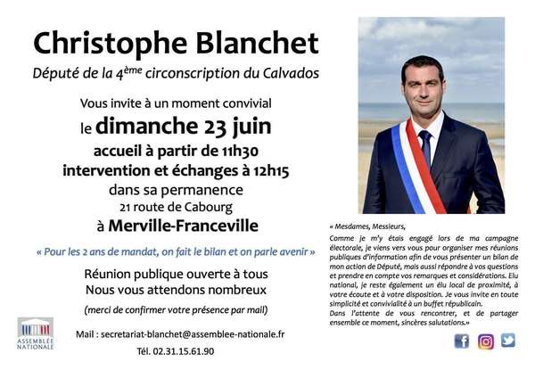 Réunion publique dimanche 23 juin 2019