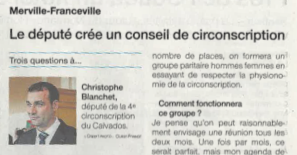 Le député crée un conseil de circonscription