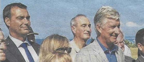 Cabourg - Le Roi Philippe de Belgique de passage pour rendre visite aux vétérans