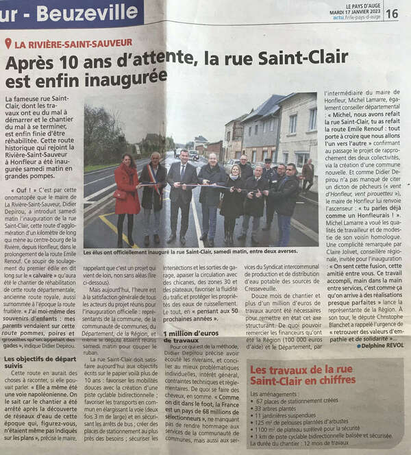 Après 10 ans d'attente, la rue Saint-Clair est enfin inaugurée