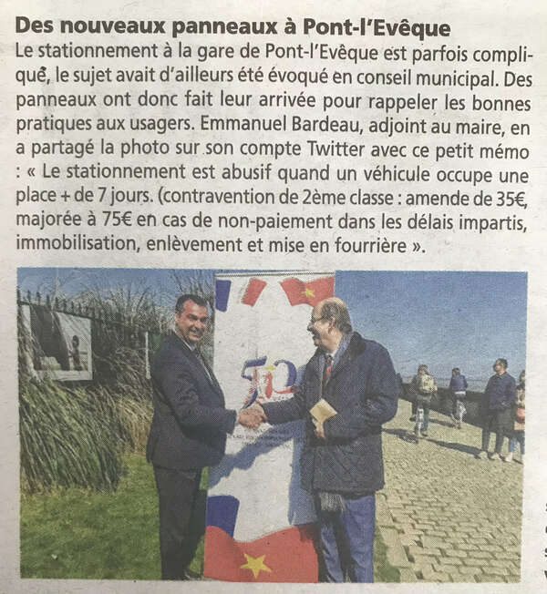 Des nouveaux panneaux à Pont-l'Evêque