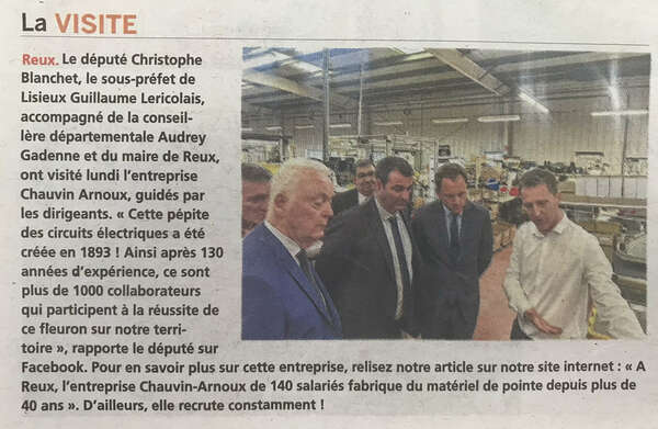 Visite de l'entreprise Chauvin Arnoux