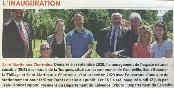 Amenagement d'un espace naturel sensible à Saint-Martin-aux-Chartrains