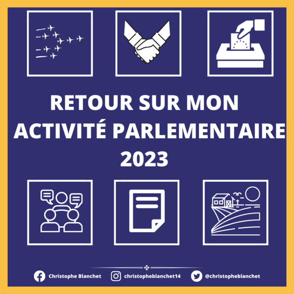 Retour sur mon activité parlementaire 2023