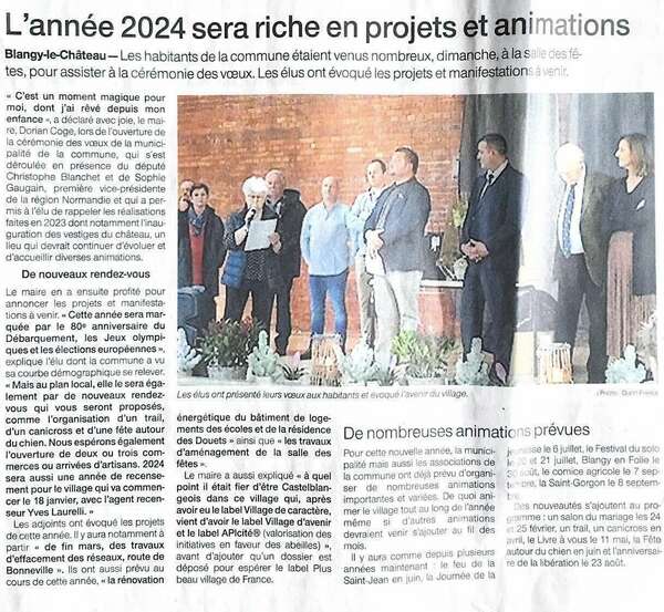 L'année 2024 sera riche en projets et animations