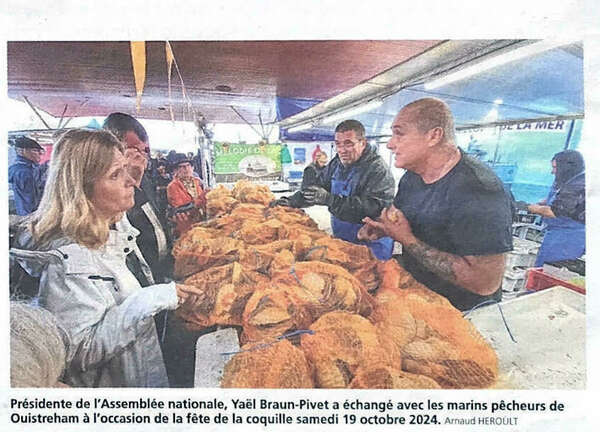 Pourquoi la Présidente de l'Assemblée nationale Yaël Braun-Pivet est venue à la fête de la coquille à Ouistreham