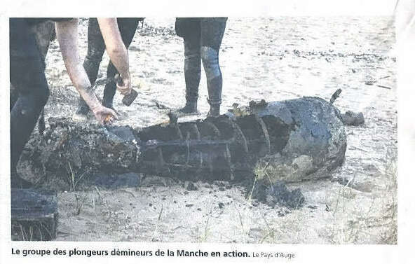 Un mini sous-marin de la Seconde Guerre mondiale découvert sur une plage du Calvados