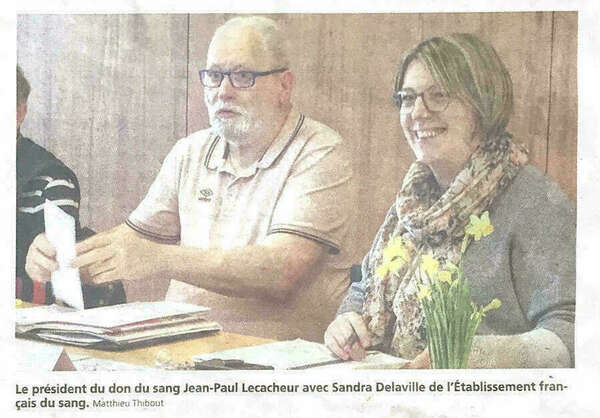 Don du sang : la médaille de l'Assemblée nationale pour Jean-Paul Lecacheur