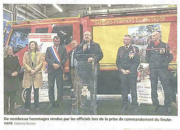 Un nouveau chef du centre d'incendie et de secours a pris lundi le commandement