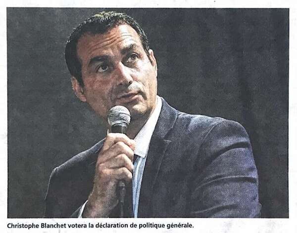 Le Député Christophe Blanchet votera la déclaration de politique générale mais exige un effort partagé