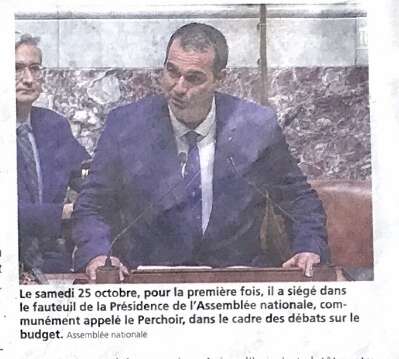 Le Député Christophe Blanchet, vice-président de l'Assemblée nationale : "Au perchoir, je suis au-dessus de la mêlée"