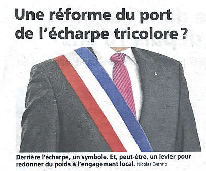 Une réforme du port de l'écharpe tricolore ?