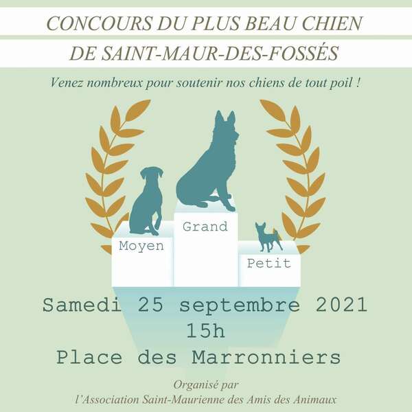 Concours 2021 du plus beau chien de Saint-Maur