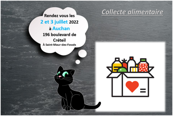 Collecte alimentaire les 2 & 3 juillet 2022