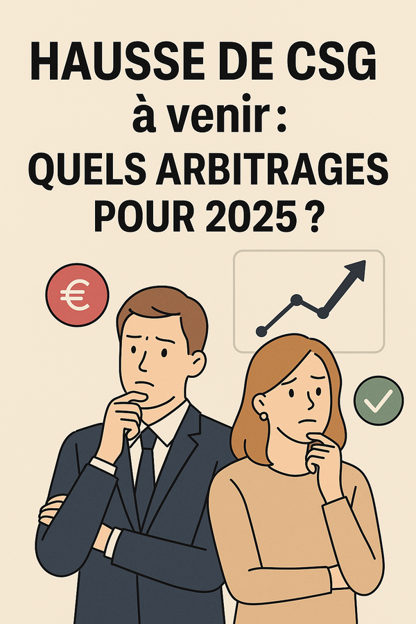  HAUSSE DE CSG : QUELS ARBITRAGES POUR 2025 ?