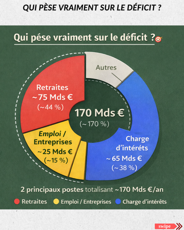 RETRAITES, DÉFICIT ET DETTE PUBLIQUE : LE VRAI DU FAUX, CHIFFRES À L’APPUI