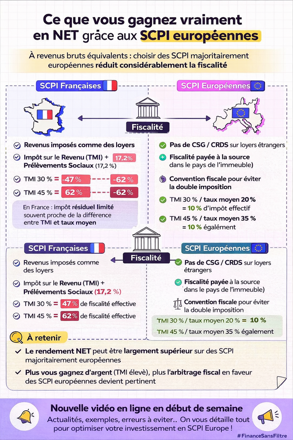  SCPI françaises vs SCPI européennes